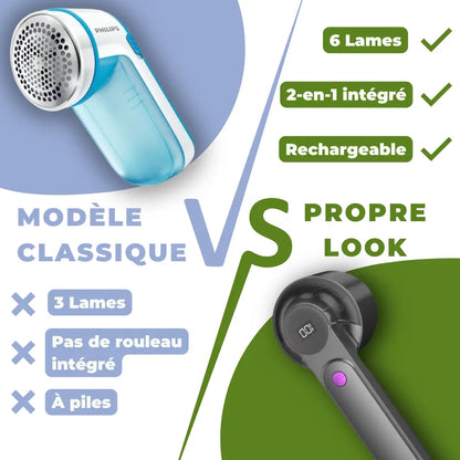 PropreLook™ - Appareil anti peluches & bouloches 2-en-1